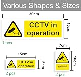 Conjured CCTV Stickers 5-Pack Security Signs for Office Home Car Vehicles view 2