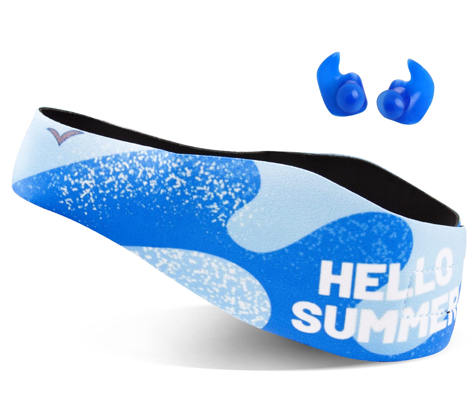 Lightening Swimming Headband for Babies, Toddlers, Kids, Adults - Designed to Help Prevent swimmer's Ears - Elastic Swim Hair Guard & Ear Guard - Keep Water Out, Hold Earplugs In Waterproof Band