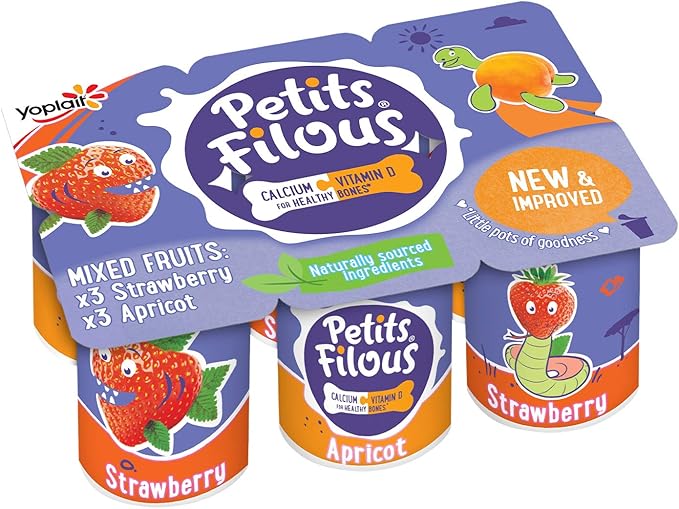 Petits Filous Strawberry and Apricot Fromage Frais 6x47g Amazon.co.uk