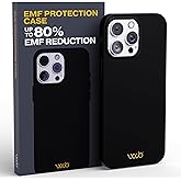 WAVEBLOCK EMF Protection Silicone iPhone Case, Radiation Blocker Cell Phone Case, 5G Shield Reduction, Lightweight, USA Patented and Tested in FCC Lab, iPhone 16 Pro Max Black