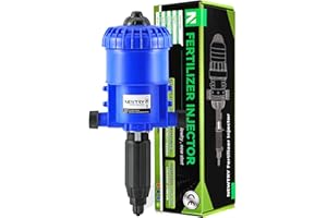 NEWTRY 0.2~2% Water Powered Flow Dosing Pump Hydraulic Chemical Fertilizer Injector Proportioning Dispenser Liquid Diluent Do