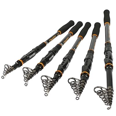 Goture Telescopic Fishing Rod Spinning Freshwater Saltwater Travel Retractable Rods Poles for Trolling Surf Casting,Super Hard Carbon