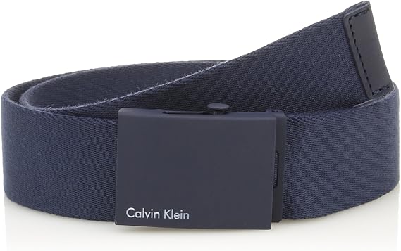 calvin klein canvas plaque belt