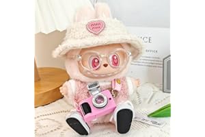 PONENEO 5 Pieces Sets Clothes Suitable for 17cm Dolls Lobuboo Clothes Accessories, Soft Cotton Outfit Suitable for 6.69inch(17cm) Doll Clothing Set Replacement(No Doll)