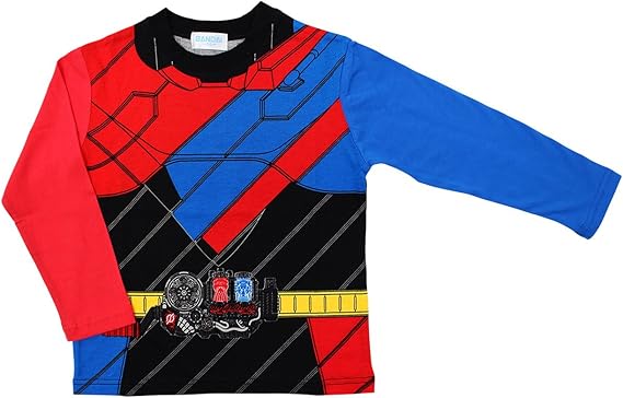 Amazon 仮面ライダービルド 変身長袖tシャツ ラビットタンクフォーム 100cm ブラック Tシャツ カットソー 通販