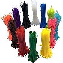 つっちー　4mm50cm Zip Wire Ties 700Pcs Small Colored 4 Inch Cable Zip Ties with