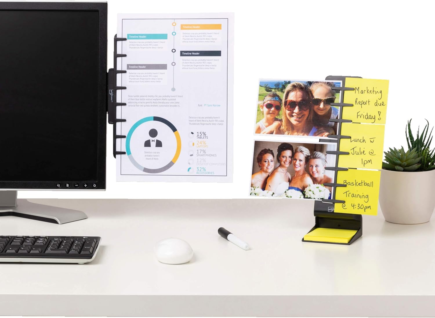 Note Tower Document Holder for Typing Bundle Includes