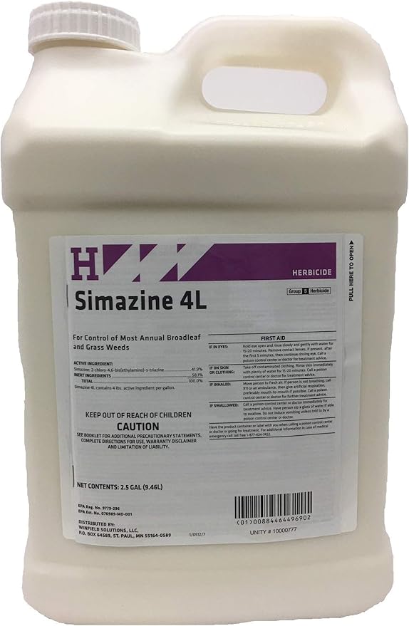 Simazine 4L preemergence herbicide that controls a wide