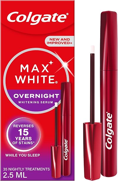 Colgate Max White Overnight Teeth Whitening Serum Pen - Enamel Safe