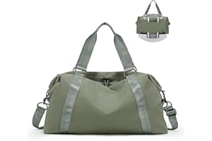 ONXTHIN Weekender Overnight Bag for Women, Lightweight Travel Duffel Bag with Trolley Sleeve and Wet Pocket, Carry on Bag Personal Item Travel Bag, Waterproof Sports Gym Tote Bag ,Hospital Bag