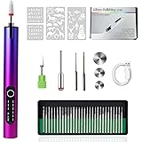FAINAT New Update Engraving Pen with 35 bits, USB Rechargeable Engraver Pen, Etching Pen Cordless Rotary Tools Engraved Jewel