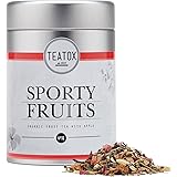 TEATOX Sporty Fruits, Bio Fr&uuml;chtetee mit Apfel und Hibiskus (Dose), Fr&uuml;chtetee lose ohne zugesetztes Aroma