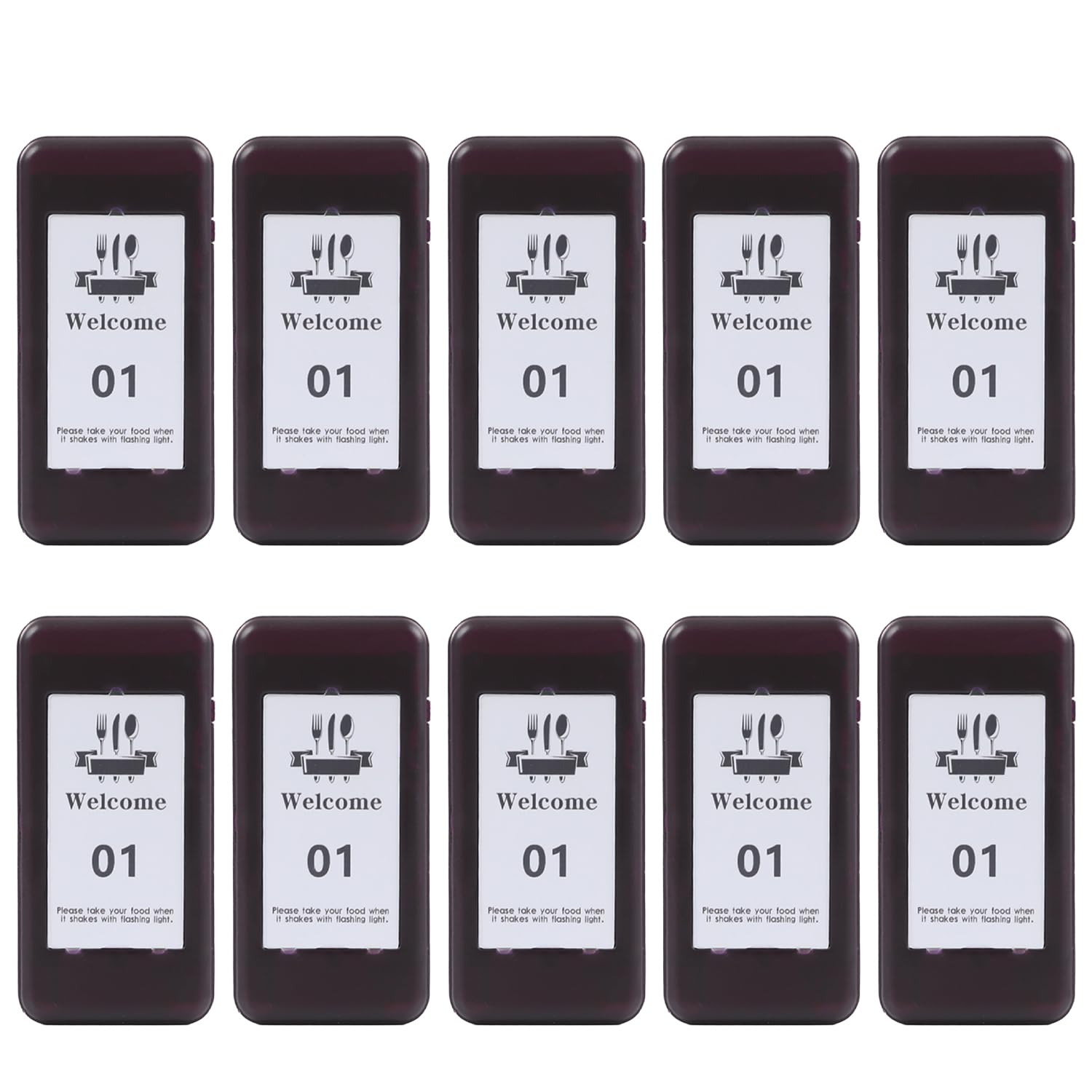 Photo 1 of 10 Pagers, Single Beepers for Restaurant Pager System Replacement, Additional Pagers for ASIN B0D2296KFH