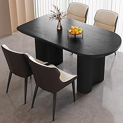 Guyii 55.11" Dining Table Set with 4 Chairs, Modern