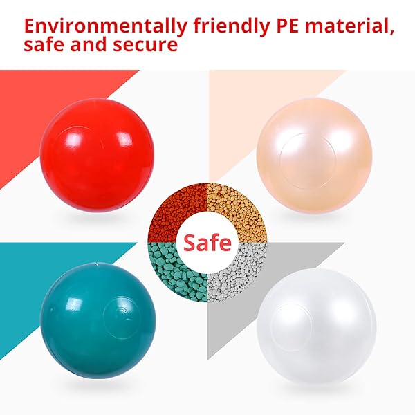 HEOPEIS SOFT PLASTIC BALL PIT BALLS, 100 200 500PCS PLASTIC BALLS FOR KIDS, CRUSH PROOF STRESS BALLS FOR BABY TODDLER BALL PITS PLAY TENT, POOL,BIRTHDAY PARTY DECORATION