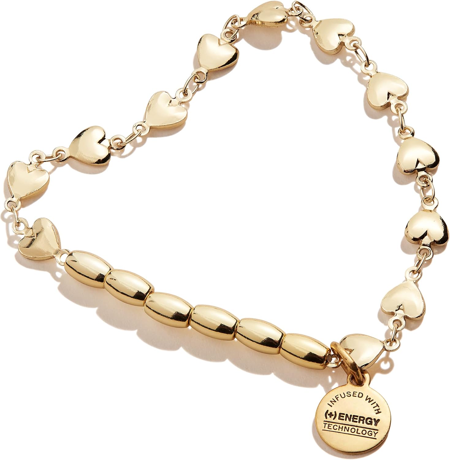 Alex and Ani Stretch Bracelet for Women, Love Heart Beads