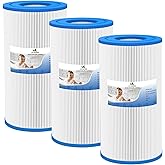 LVJUSEN Hot Tub Filter Replacement for Watkins 31489, 73250 Hot Spring Tri X/0969601/Unicel C-6430, 71825/Pleatco PWK30/Filbur FC-3915, 73178 Hot Spring Filters, 30 sq. ft.- 3 Pack