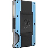 Mountain Voyage Co Minimalist Wallet for Women - Pastel (Cash Strap, Pastel Blue)