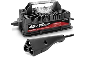 YILEIDE 48 Volt Golf Carts Battery Charger for 15 AMP EZGO RXV & TXT