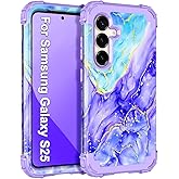 Casetego for Galaxy S25 Case,Three Layer Heavy Duty Sturdy Shockproof Protection Full Rugged Hard PC+Soft TPU Bumper Protective Girls Case for Samsung Galaxy S25 6.2 inch,All Purple