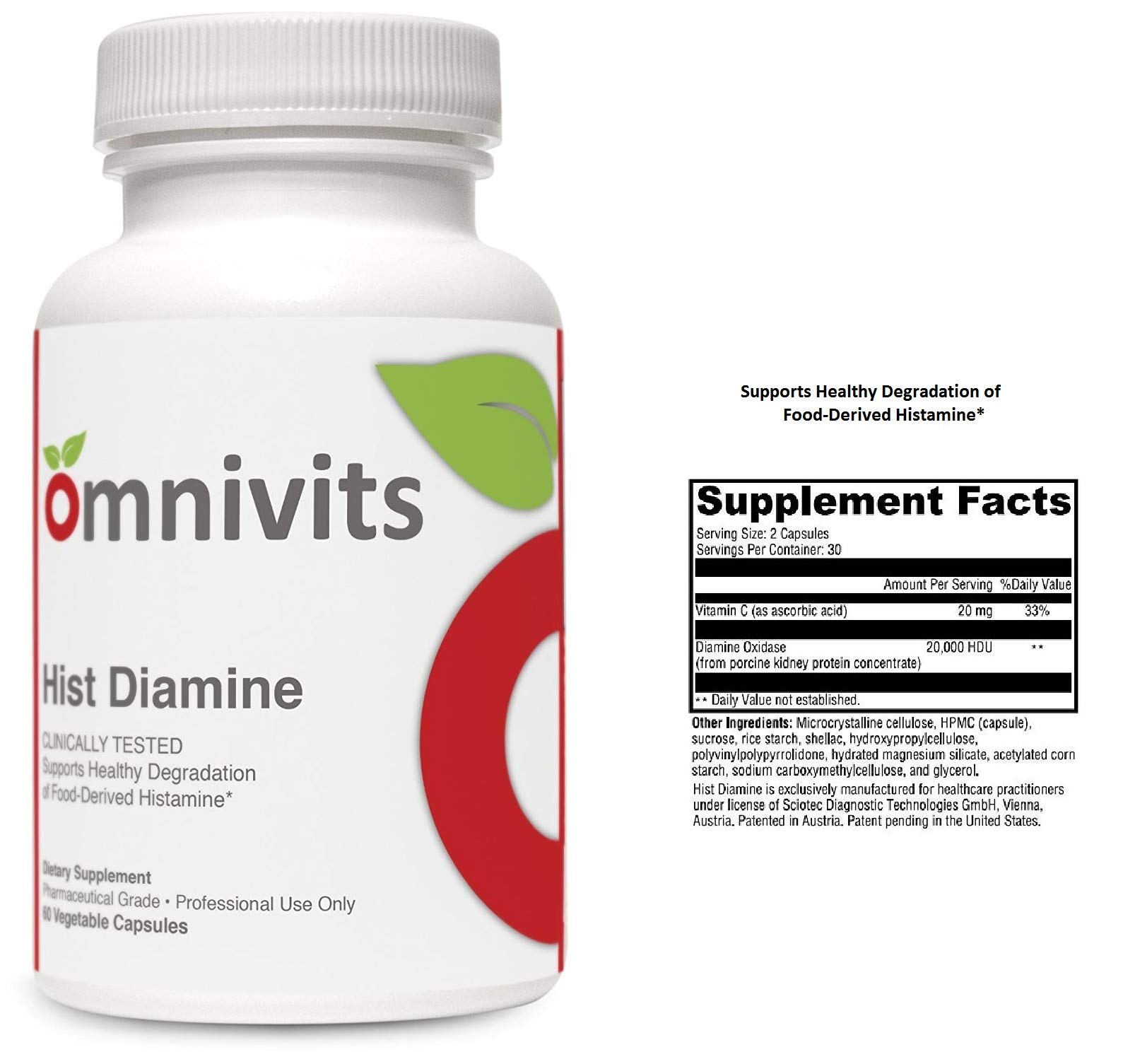 Omnivits Hist Diamine Histamine Blocker Diamine Oxidase Enzyme