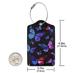 Docsckus 1 PCS PU Leahter Luggage Tag with
