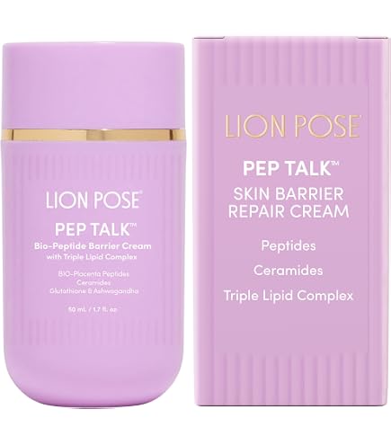 Amazon.com: LION POSE Pep Talk Bio-Placenta Barrier Repair Cream for  Redness & Dryness, Body and Face Moisturizer, Ceramide Barrier Repair  Moisturizer Infused with Glutathione and Ashwagandha, 1.7 fl oz : Beauty &