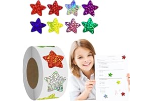 500PCS Colorful Star Stickers - Ideal for Envelope Seals, Bullet Journals & DIY Crafts