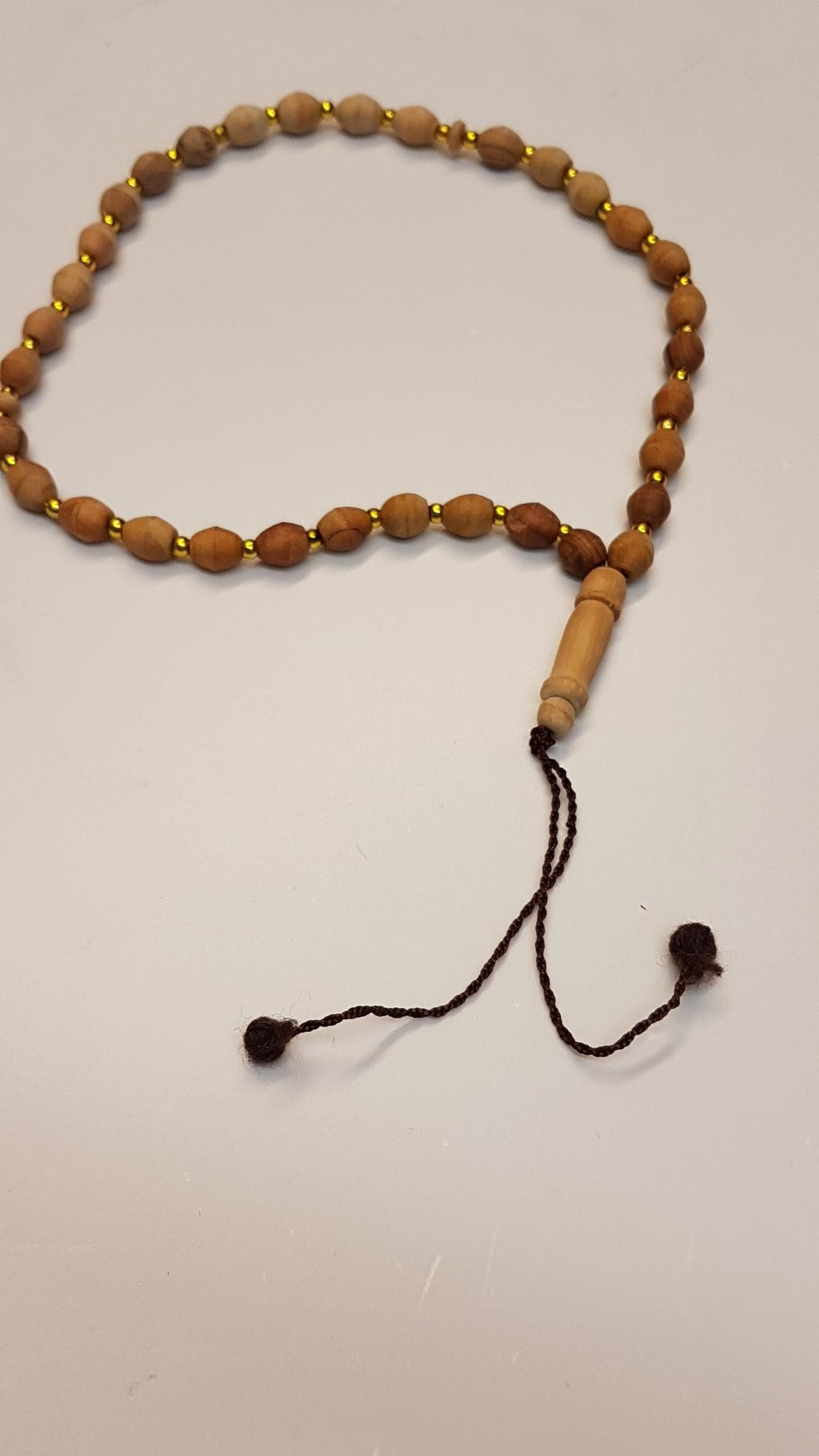 Misr Wooden Tasbeeh Thikr 33 beads with tassel
