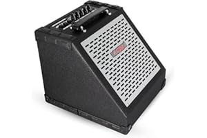5 Core 80W Bluetooth Drum Amplifier – 8" Speaker E-Drum Monitor Amp with USB, 3-Band EQ, Aux & Mic Input for Keyboard, Electric Drums, Practice, Studio – EDA 80W BT