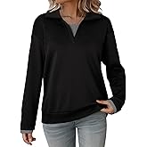 Dokotoo Sweatshirt for Women Long Sleeve V Neck Color Block Oversized Casual Pullover Sweatshirts Tops