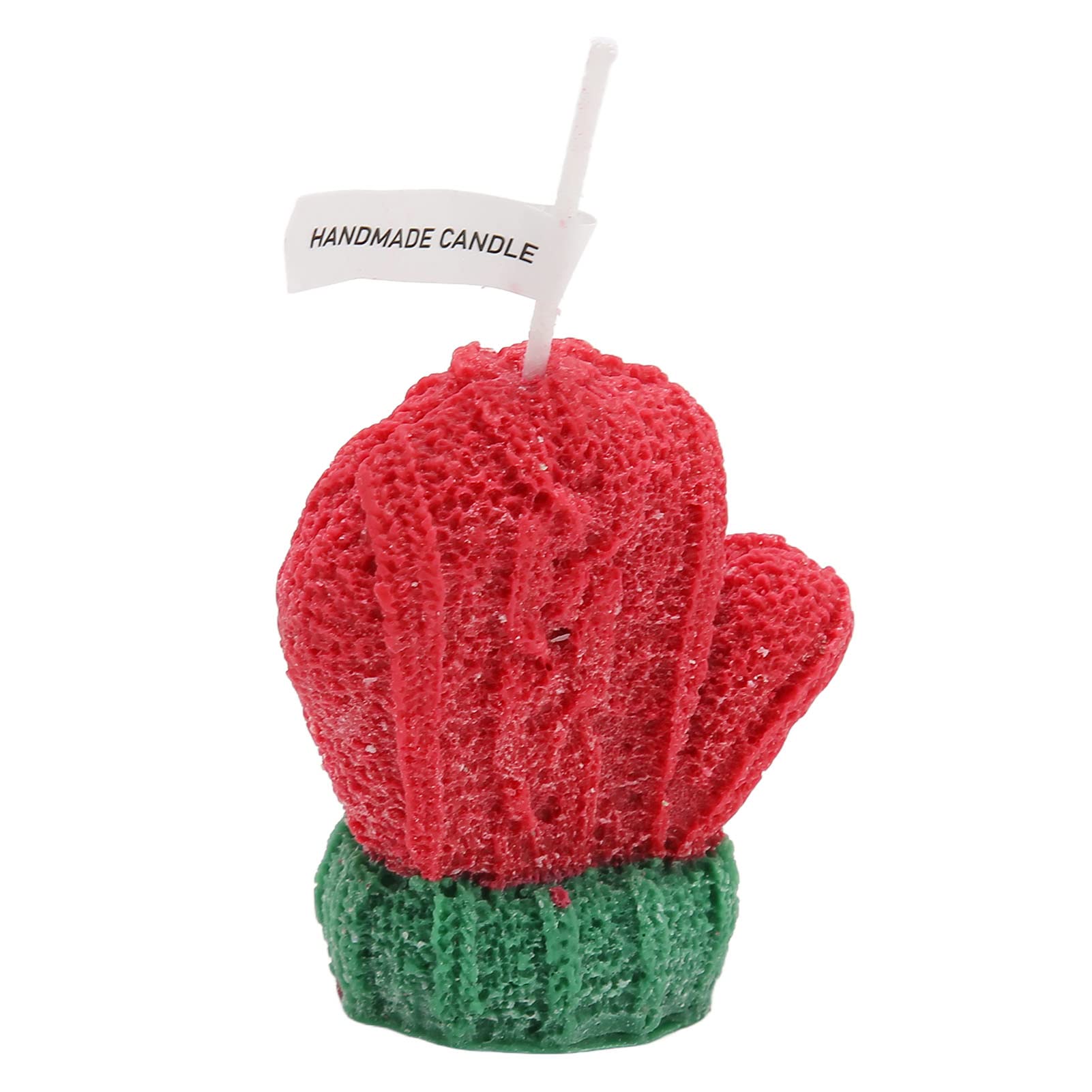 Luqeeg Scented Christmas Glove Shape Candle, DIY Gloves Decorative Candle, Red