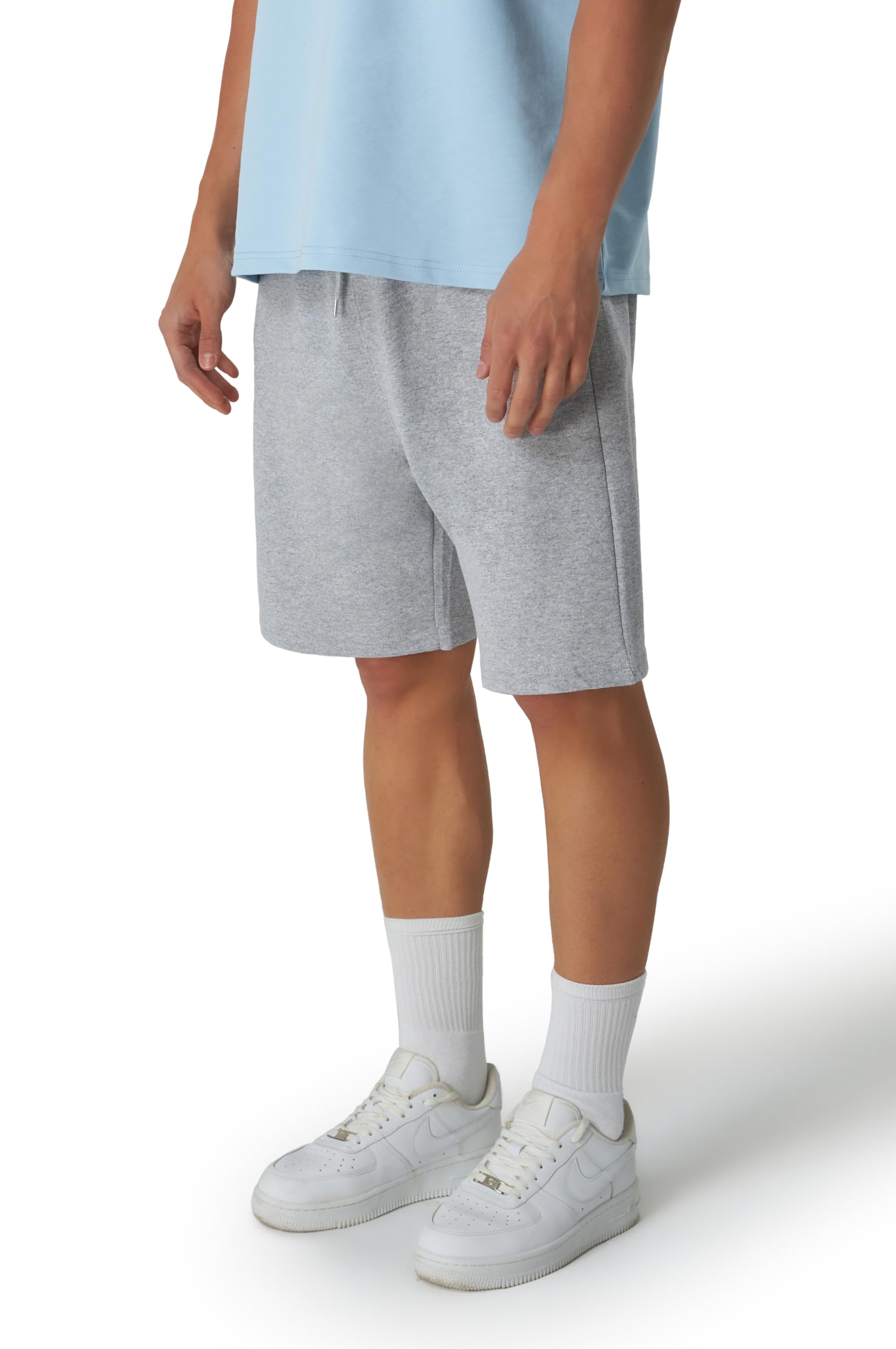 Smith & Solo Sporthose Herren Kurz - Kurze Hosen Herren, Laufshorts Männer Sommer Baumwolle Jogginghose Fitnesshose Sport Sportshorts Bermuda Shorts Hose Trainingshose Tennis (XL, Grau) 4