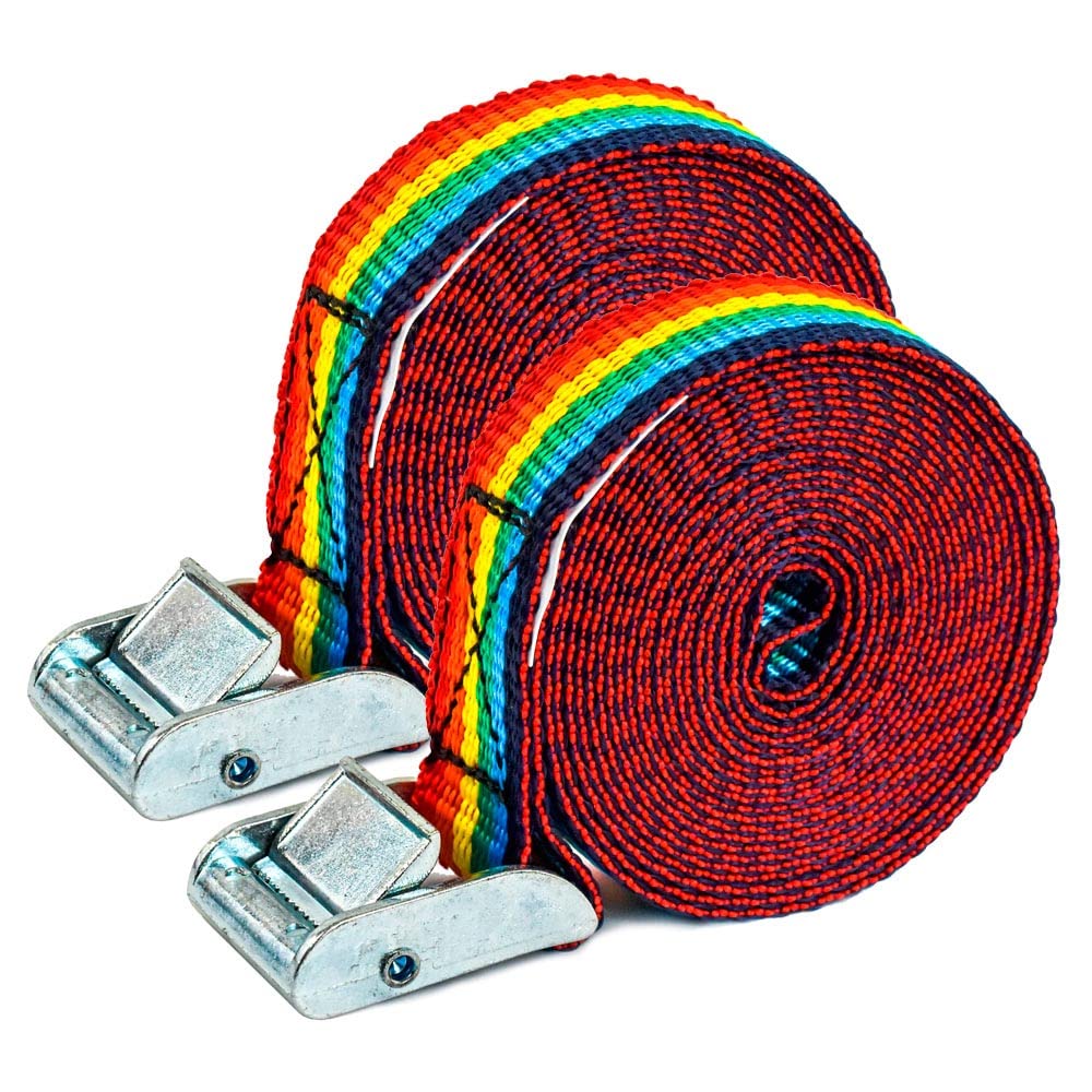 PONSA T25 – Professional Ratchet Tape – Pack of 2 – Light Loads – Length 3 m – Actual Breaking Strength 500 kg (in Ring Shape) – 027048025920