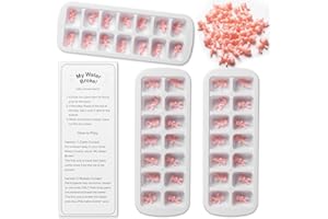 ZJJZGYXINTAI My Water Broke Baby Shower Game with 80 Mini Plastic Babies, 3 Ice Cube Trays and 1 Sign, Used for Ice Baby Shower Games, White