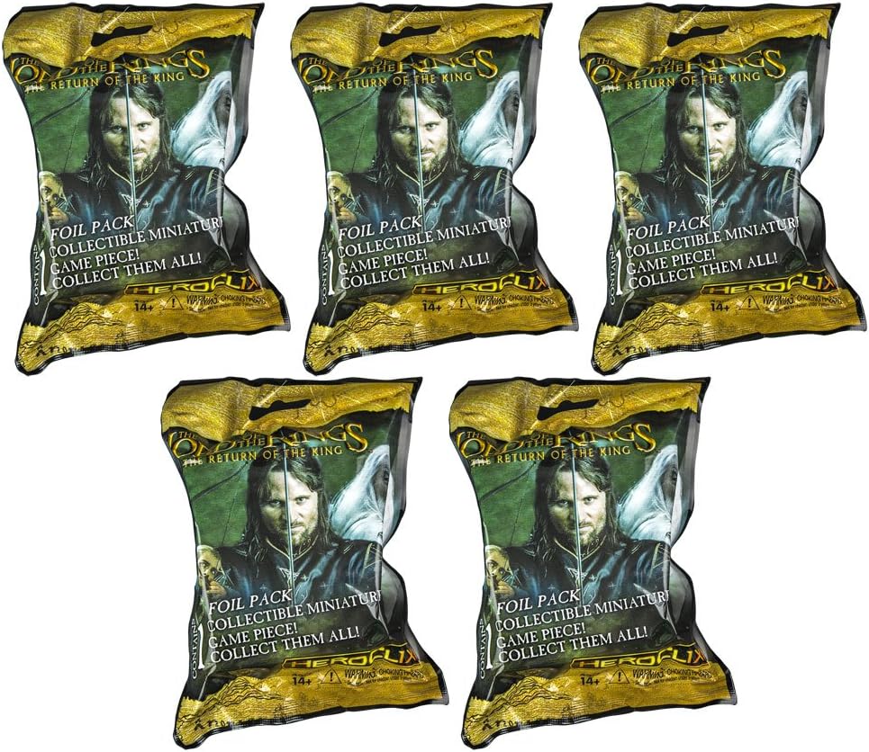 HeroClix - Lord of The Rings: Return of The King - Blind Bags (5 Pack Lot)