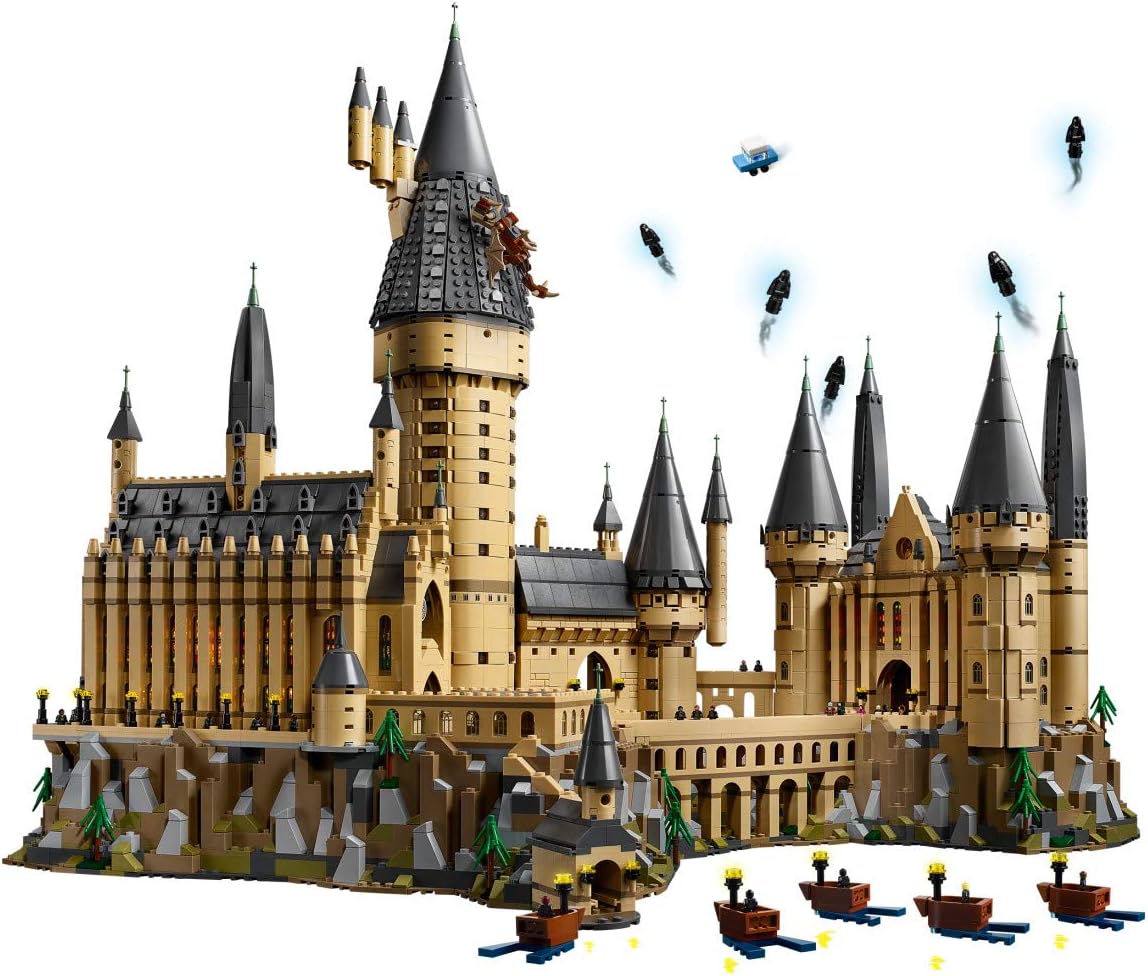 LEGO Harry Potter Hogwarts Castle 71043 Castle Model Building Kit with Harry Potter Figures Gryffindor, Hufflepuff, and More (6,020 Pieces): Toys & Games