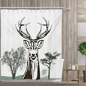 Amazon Com Smallfly Antlers Bathroom Decor Set With Hooks Deer