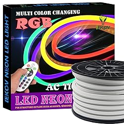 IEKOV LED NEON Light, AC 110-120V Flexible RGB LED