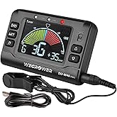 Wegrower Rechargeable 3 In 1 Digital Metronome Tuner Tone Generator | For Guitar, Bass, Violin, Ukulele, Chromatic, For Clarinet, Trumpet, Flute, Tuners for All Instruments