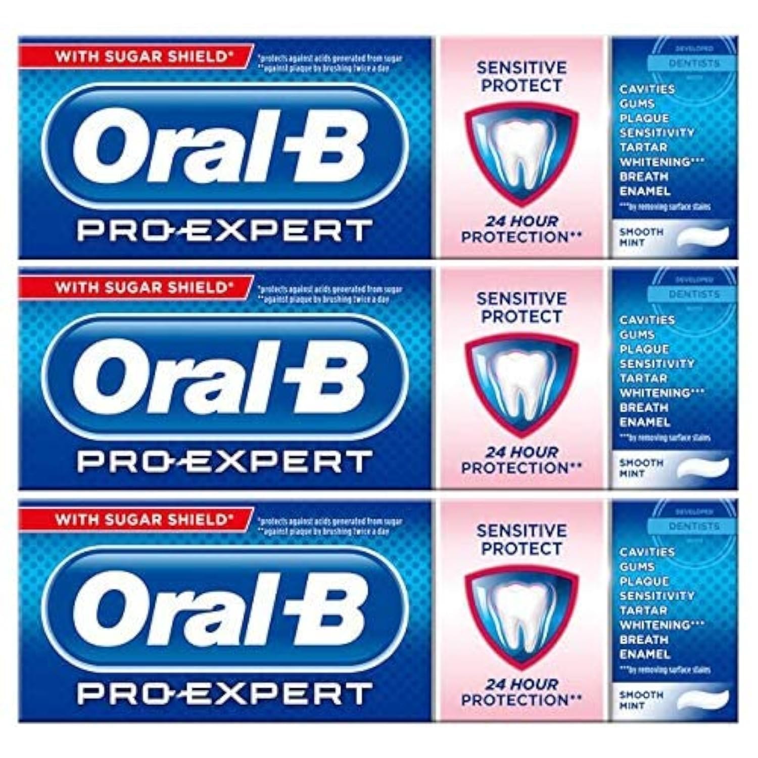 Oral-B Pro Expert Sensitive & Gentle Whitening Toothpaste 75ml (Pack of 3)