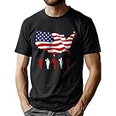 Lzzidou Men's 4th of July Shirts American Flag Patriotic Shirts Short Sleeve USA Memorial Day Cotton T Shirts