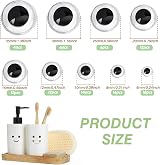 TOAOB 100pcs Self Adhesive Wiggle Googly Eyes 6mm to 35mm Craft Supplies view 2