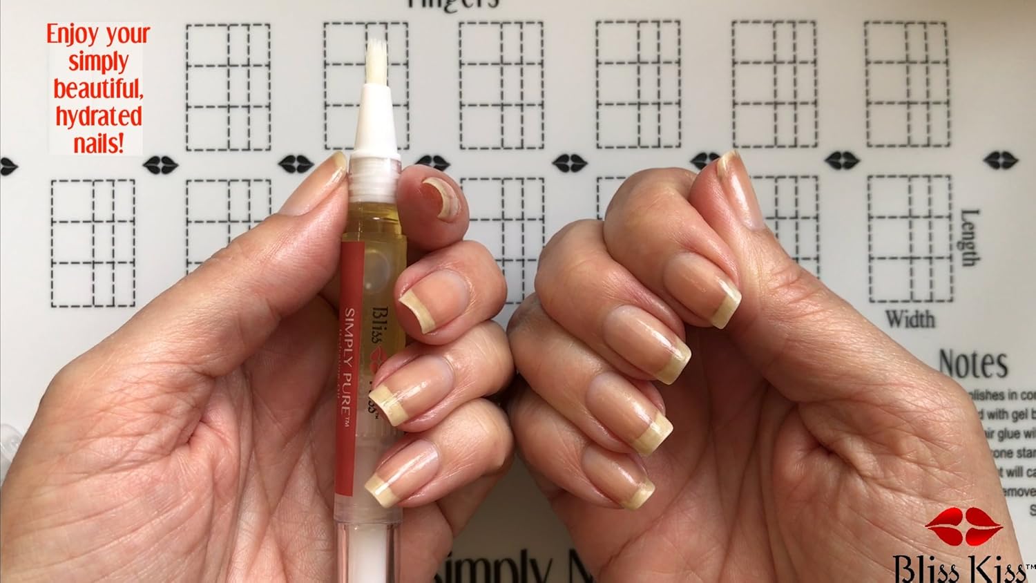 Bliss Kiss Simply Pure Cuticle & Nail Oil Pen To-Go 2ml - Crisp Scent 1PEN-CRI: Beauty