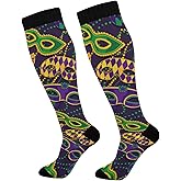 Fisyme Socks for Women Men, Warm Comfort Athletic Crew Running Hiking Cycling Compression Socks