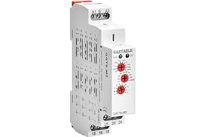GAEYAELE 16A Multifunction Time Relay with 10 Function Choices AC/DC12V-240V Relay(GRT8-M2,AC/DC12V~240V)