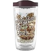 Tervis Margaritaville - Appointment with the Dock Made in USA Double Walled Insulated Tumbler Travel Cup Keeps Drinks Cold & Hot, 16oz, Classic