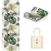 MicaYoung Travel Foldable Suede Yoga Mat 1.5 mm Thick, Non-Slip Lightweight Portable Pilates Exercise Mat Home Gym Outdoor Workout with Carrying Bag, 24W x 72L x 1/16 Inch, 3 lbs