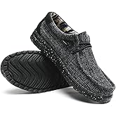 JSWEI Men's Machine-Washable Summer Loafers Lace Up Casual Slip-On Shoes Lightweight Comfortable Soft Sole WalkingTraveling, Beach, Gifts for Men Shoes Loafers Stretch