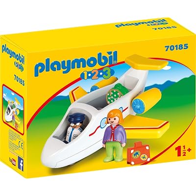 Playmobil 1.2.3 Airplane with Passenger